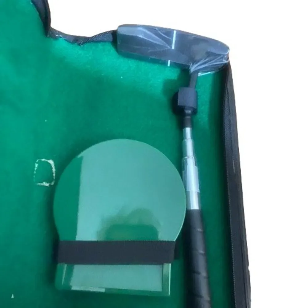 Perry Ellis Vintage Executive Golf Putter Set in Vinyl Case for Office or Travel